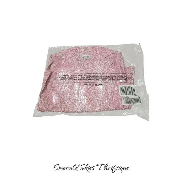 Joan Rivers Jacket Pink Leopard Animal Print Cinch, nwt. Free shipping - Picture 4 of 5